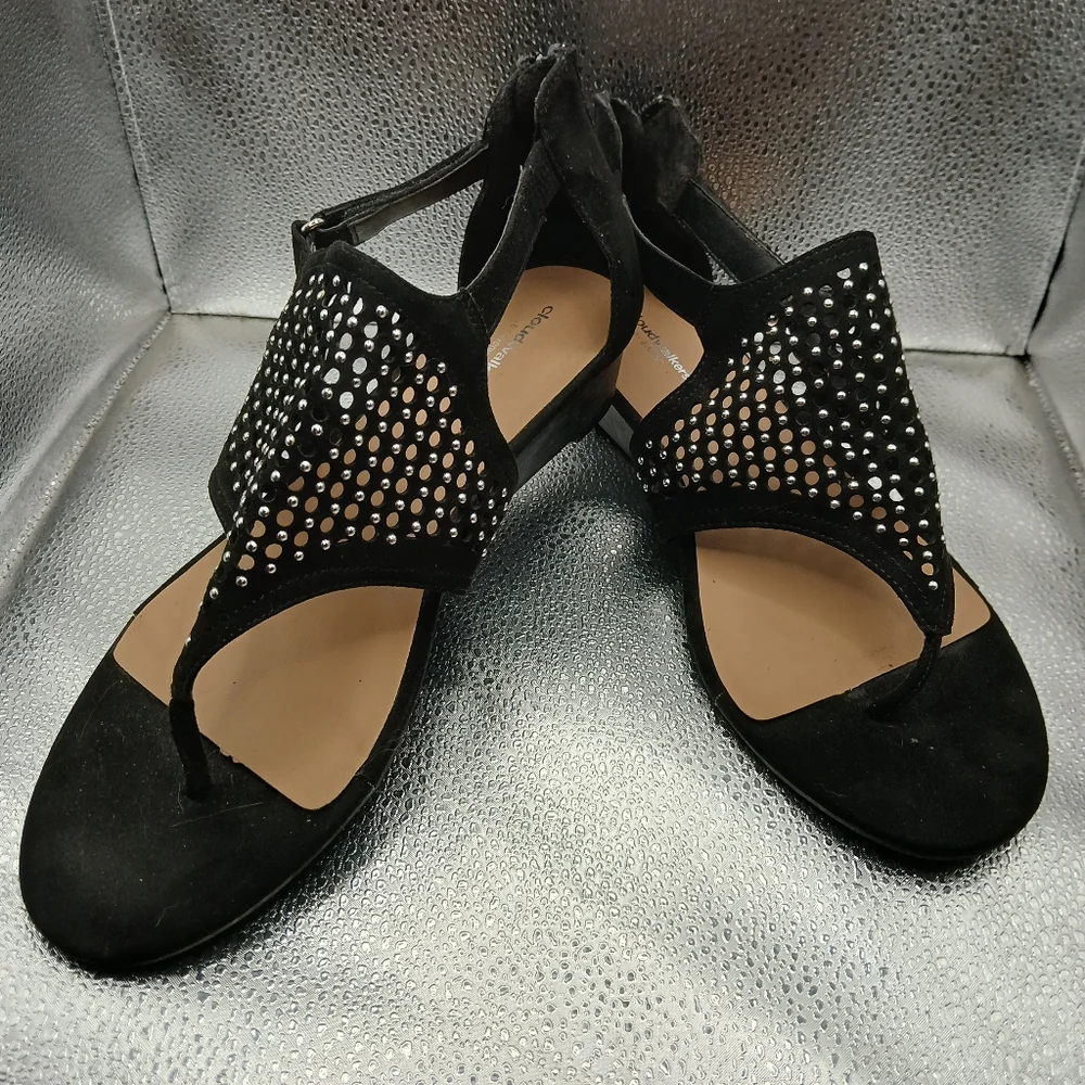 Cloudwalkers Black Sandals Open Toe Casual Hazel Womens Size 11W
